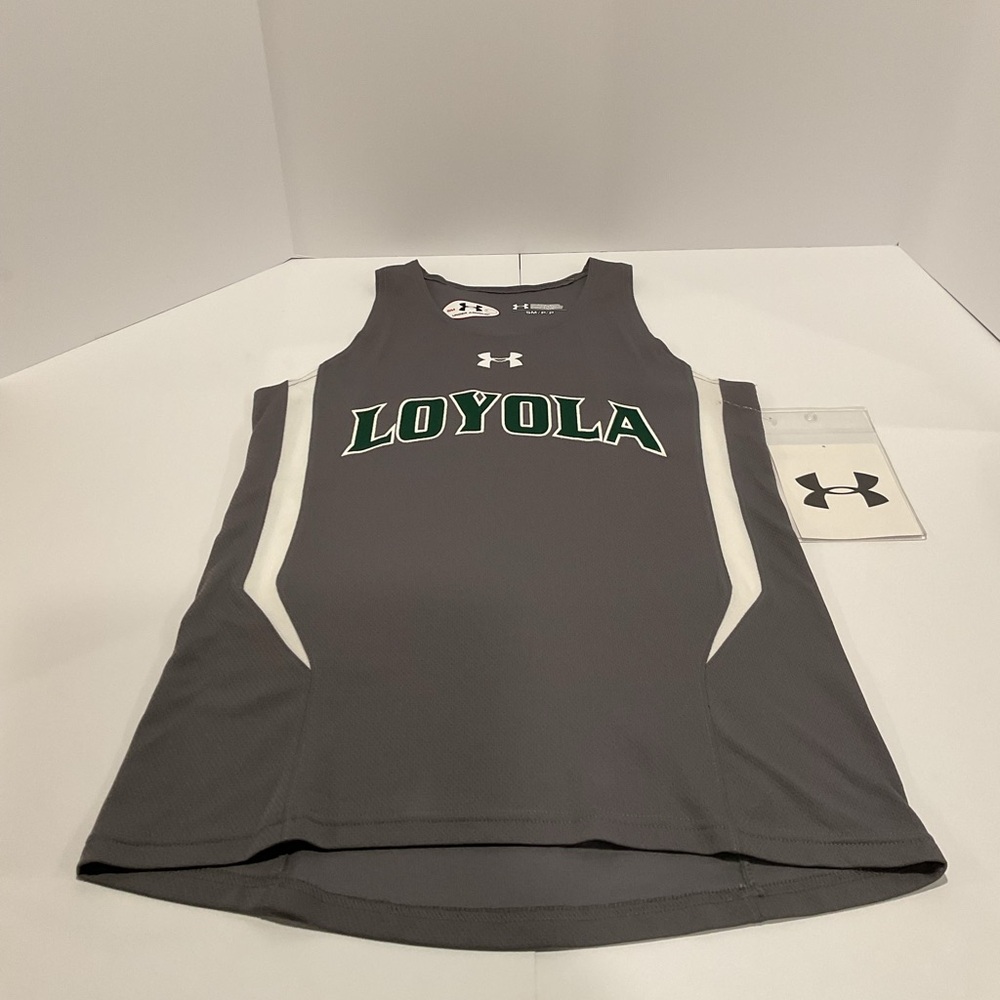 Under Armour Loyola Track & Field Singlet Womens Small Gray Green